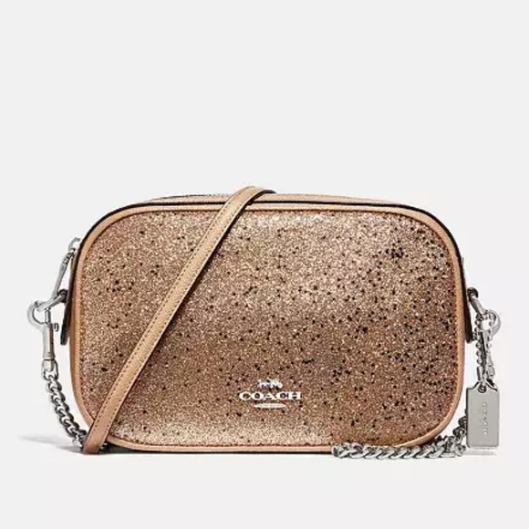 Authentic Coach Isla Chain Crossbody With Star Glitter